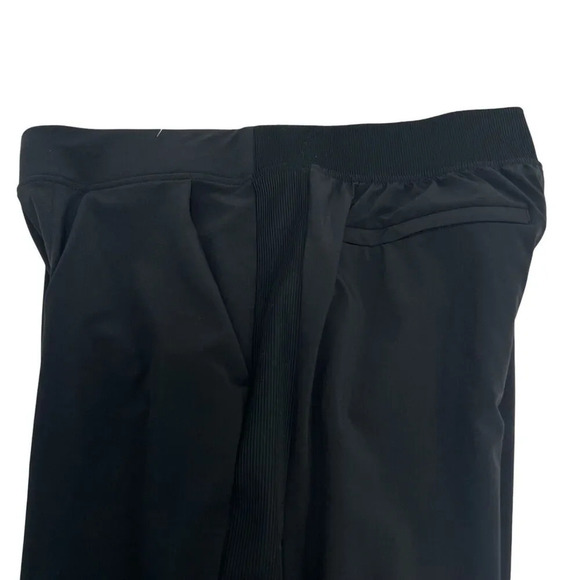 Athleta Brooklyn Ankle Pant Knit Panels Slim Leg Black Joggers Athletic Size 8 - Picture 7 of 10